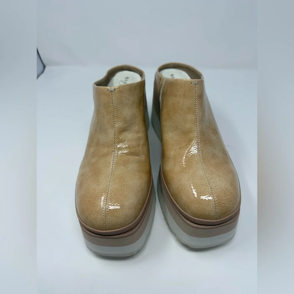 Naked Feet Coach Platform Clogs Size 10
